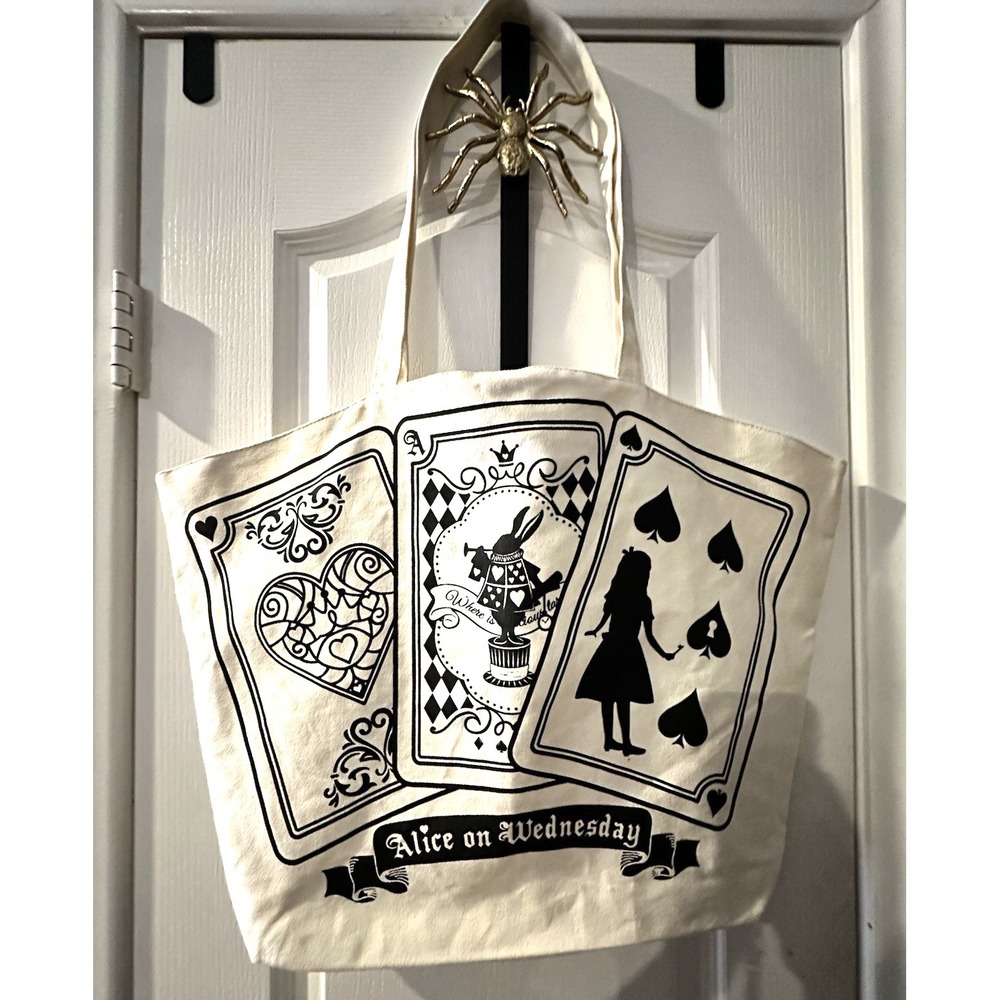 Alice on Wednesday Alice in Wonderland Canvas Tote Bag Japan Gothic Cards